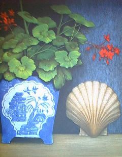 Shell and Geranium